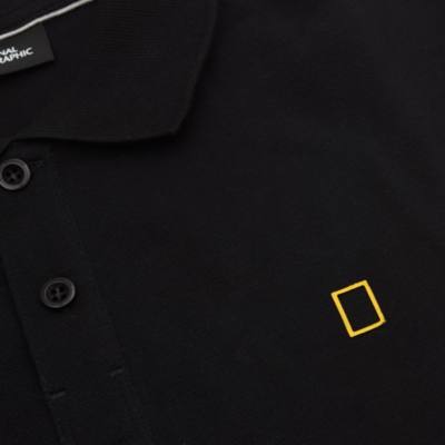 Disney Store National Geographic Black Polo Shirt For Adults