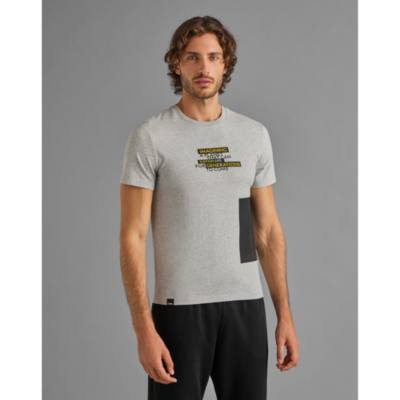National Geographic Grey Graphic Elements Crew Neck T-Shirt For Adults