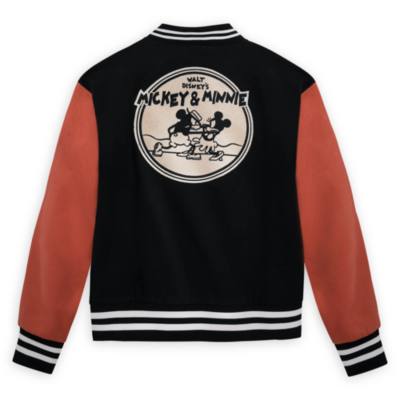 Disney Store Mickey and Minnie Varsity Jacket For Adults