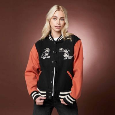 Disney Store Mickey and Minnie Varsity Jacket For Adults