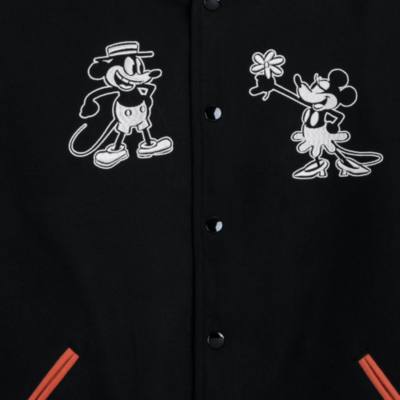 Disney Store Mickey and Minnie Varsity Jacket For Adults