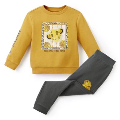 Set felpa e pantaloni da jogging bimbi Il Re Leone 