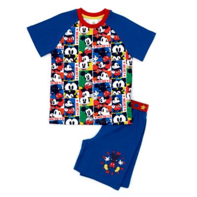 Pyjama Court Mickey Mouse Pour Garçon - 100% Coton, Confortable, Motif Disney
