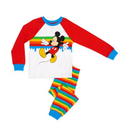 Disney Store Mickey Mouse Striped Pyjamas For Kids