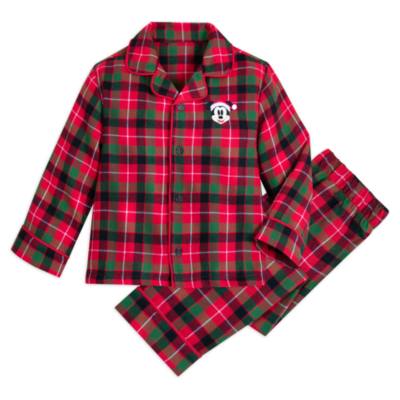 Mickey Mouse Festive Plaid Pyjamas For Kids