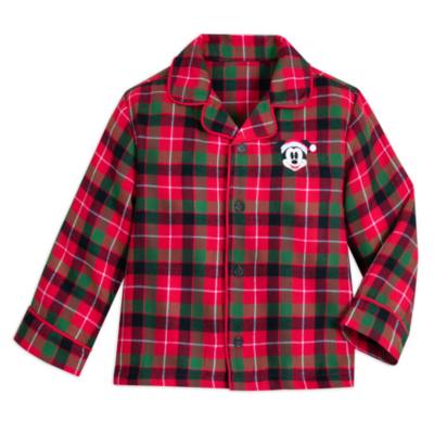 Mickey Mouse Festive Plaid Pyjamas For Kids
