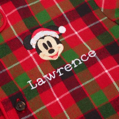 Mickey Mouse Festive Plaid Pyjamas For Kids