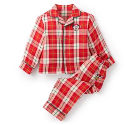 Pyjama Mickey &agrave; carreaux sp&eacute;cial f&ecirc;tes pour enfants