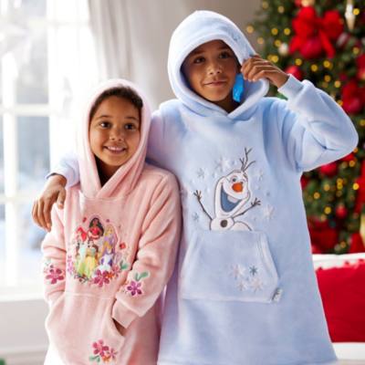 Olaf Oversized Lounge Hooded Top For Kids, Frozen