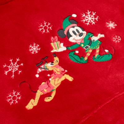 Mickey Mouse and Pluto Festive Oversized Lounge Hooded Top For Kids