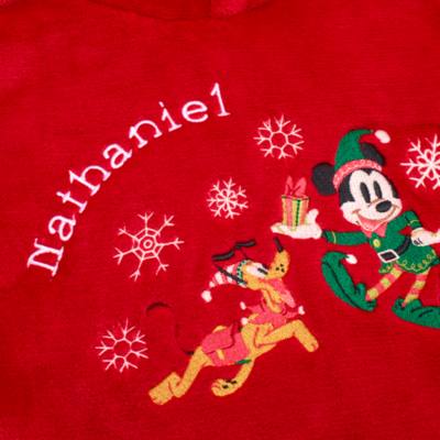 Mickey Mouse and Pluto Festive Oversized Lounge Hooded Top For Kids