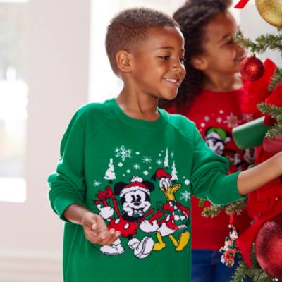 Mickey Mouse and Donald Duck Christmas Jumper For Kids