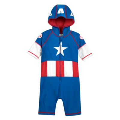 Captain America Rash Guard For Kids