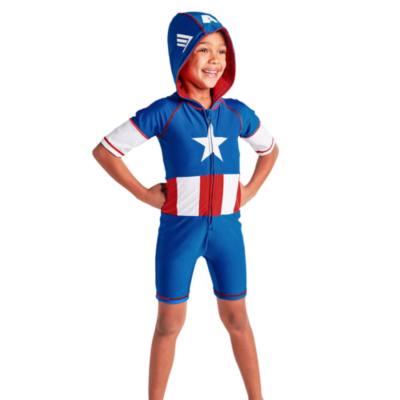 Captain America Rash Guard For Kids