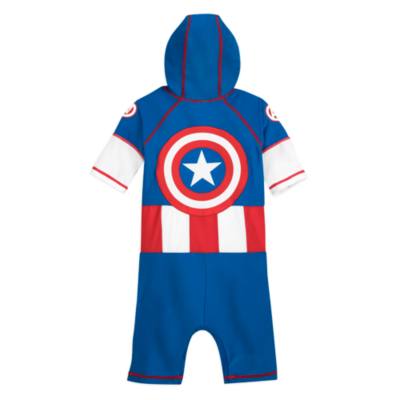 Captain America Rash Guard For Kids