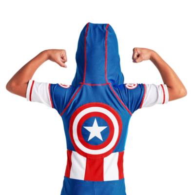 Captain America Rash Guard For Kids