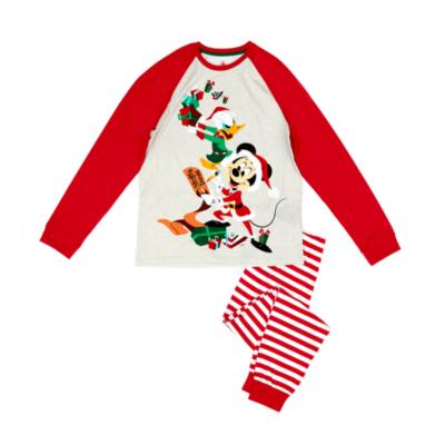 Disney Store Mickey and Donald Holiday Cheer Organic Cotton Men's Pyjamas
