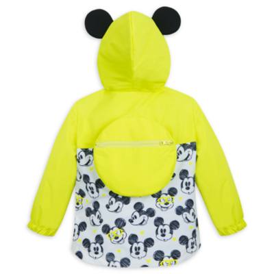 Disney Store Mickey Mouse Packable Raincoat For Kids