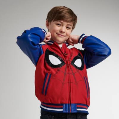 Disney Store Spider-Man Varsity Jacket For Kids
