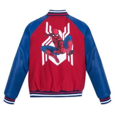Disney Store Spider-Man Varsity Jacket For Kids