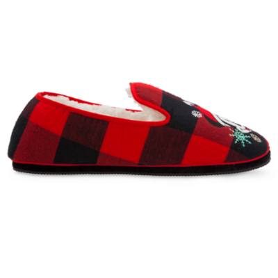 Disney Store Mickey Mouse Holiday Cheer Slippers For Adults
