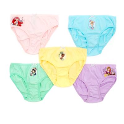 Disney Princess Briefs for Kids, Pack of 5