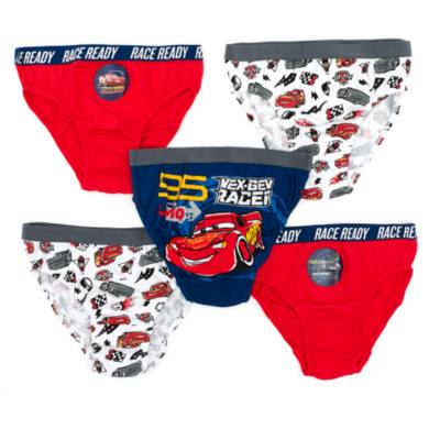 Disney Pixar Cars 3 Briefs for Kids, Pack of 5