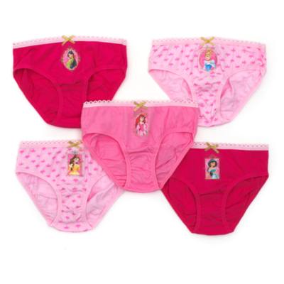 Disney Princess Briefs For Kids, Pack of 5