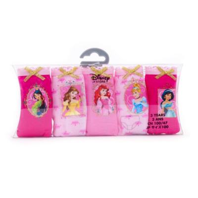 Disney Princess Briefs For Kids, Pack of 5