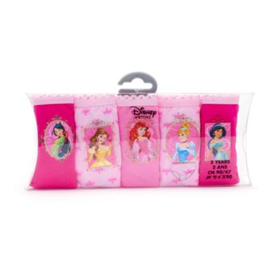 Disney Princess Briefs For Kids, Pack of 5