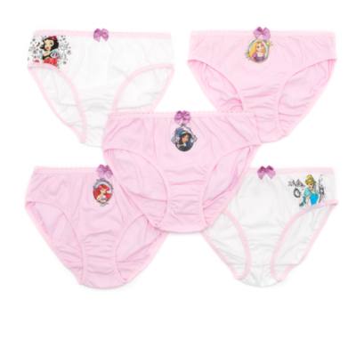 Disney Princess Briefs For Kids, Pack of 5