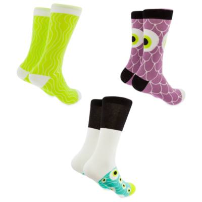Disney Store Monsters Inc. Socks For Adults, 3 pairs