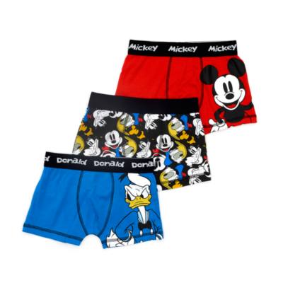 3 X Bonds Boys Disney Mickey Mouse Trunks - Kids Underwear Multicoloured -  Onceit