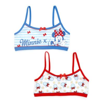 Disney Store Minnie Mouse Bralettes For Kids, Pack of 2