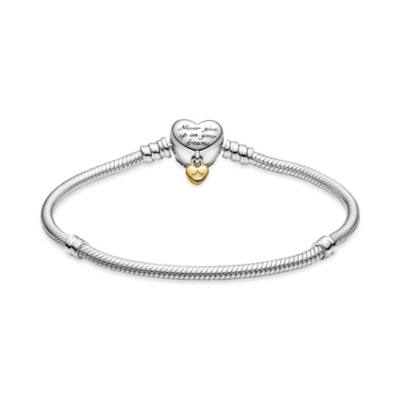 Disney X Pandora Moments Heart Clasp Snake Chain Bracelet