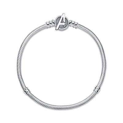 Marvel The Avengers X Pandora Moments Logo Clasp Snake Chain Bracelet