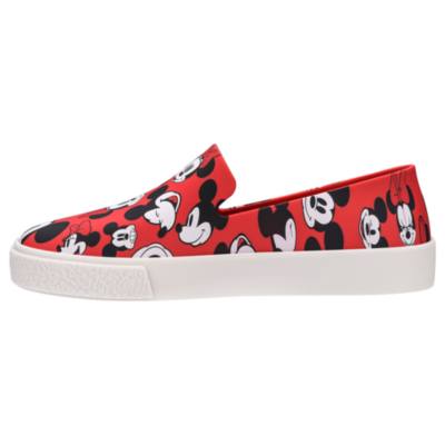 Mickey and Minnie Red Slip-On Shoes For Adults