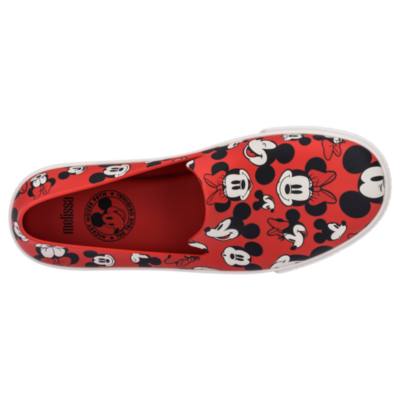 Mickey and Minnie Red Slip-On Shoes For Adults