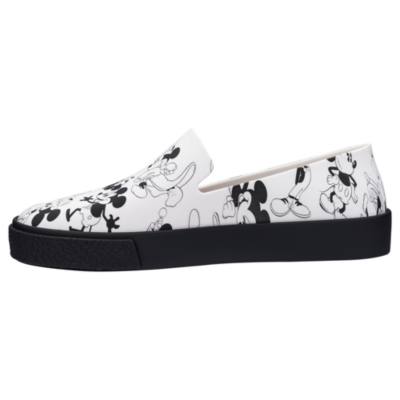 Mickey Mouse White Slip-On Shoes For Adults
