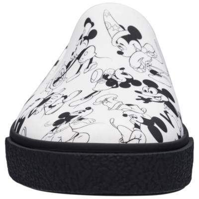 Mickey Mouse White Slip-On Shoes For Adults