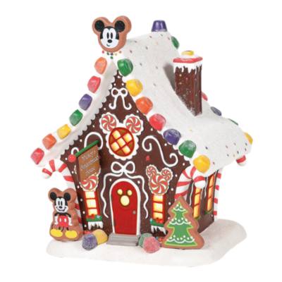 Enesco Disney Village Mickey Mouse's Gingerbread House Figurine