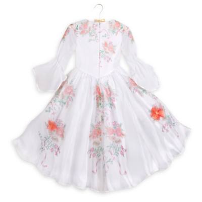 Belle Deluxe White Celebration Costume Dress For Kids, Beauty and the Beast