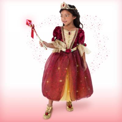 Disfraz infantil de lujo con luces Bella con accesorios