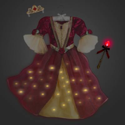 Disfraz infantil de lujo con luces Bella con accesorios