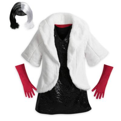 Disney Store Cruella de Vil Costume For Kids, 101 Dalmatians
