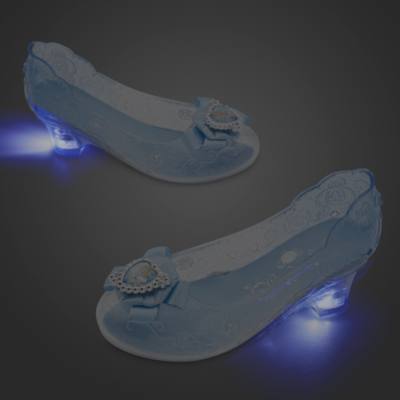Zapatos luminosos disfraz Cenicienta para ni&ntilde;a