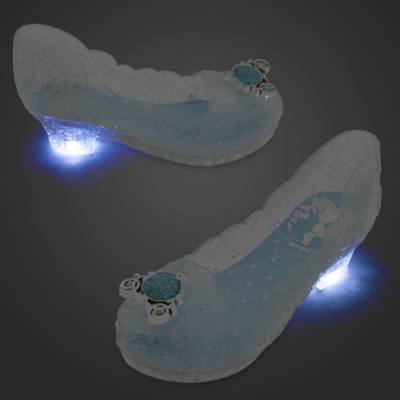 Zapatos infantiles luminosos de disfraz de La Cenicienta