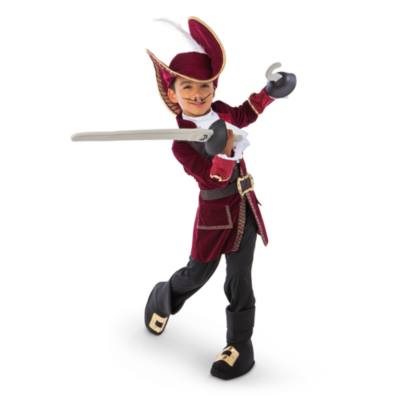 Disfraz infantil de Capit&aacute;n Garfio, Jake y los piratas de Nunca Jam&aacute;s