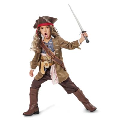 Costume Pirata Jack Sparrow Bambino 10/12 Capitano Vestito Corsaro Carnevale