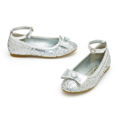 Scarpette bimbi con brillantini argentati Principesse Disney